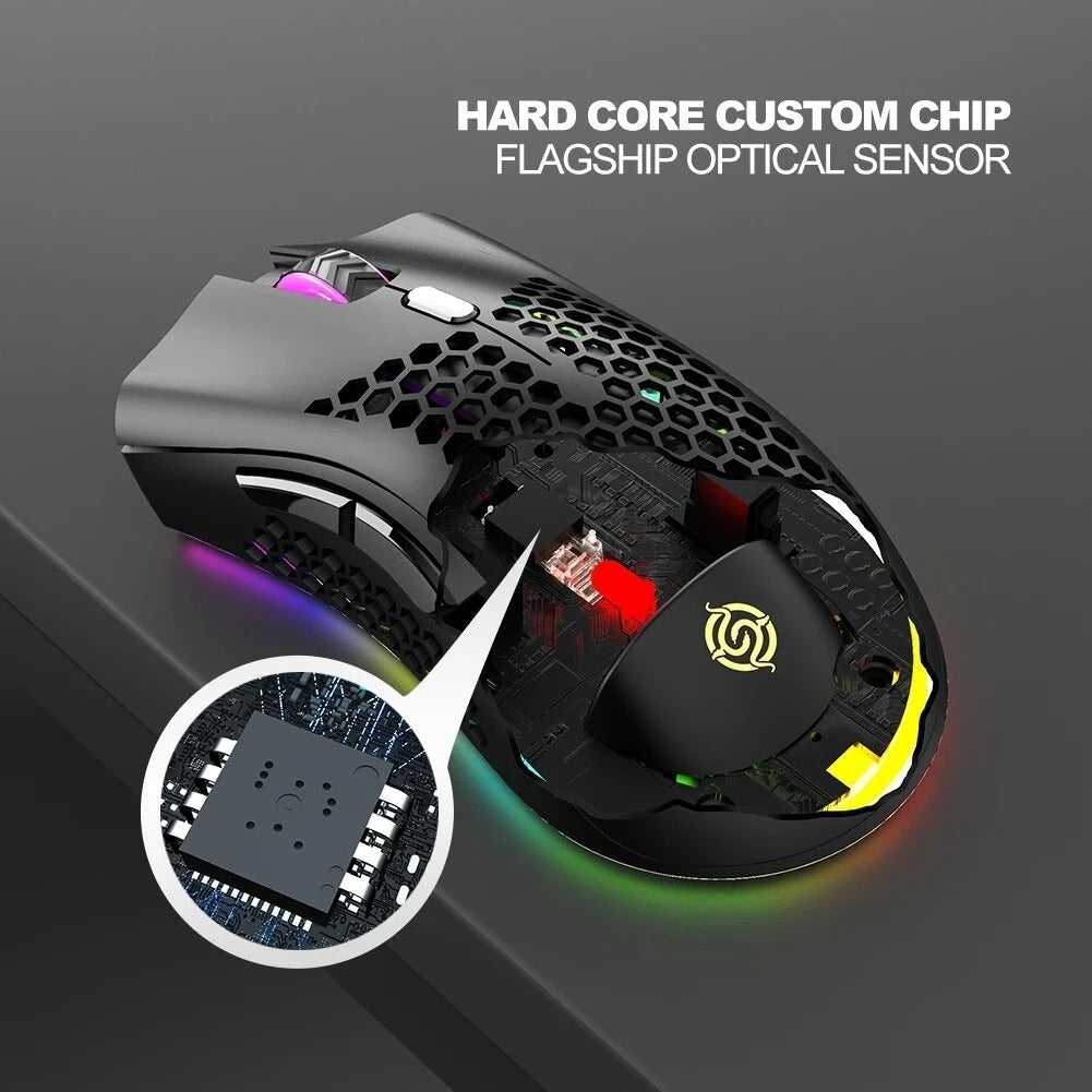 BM600 Rechargeable Wireless RGB Gaming Mouse for PC & Laptop