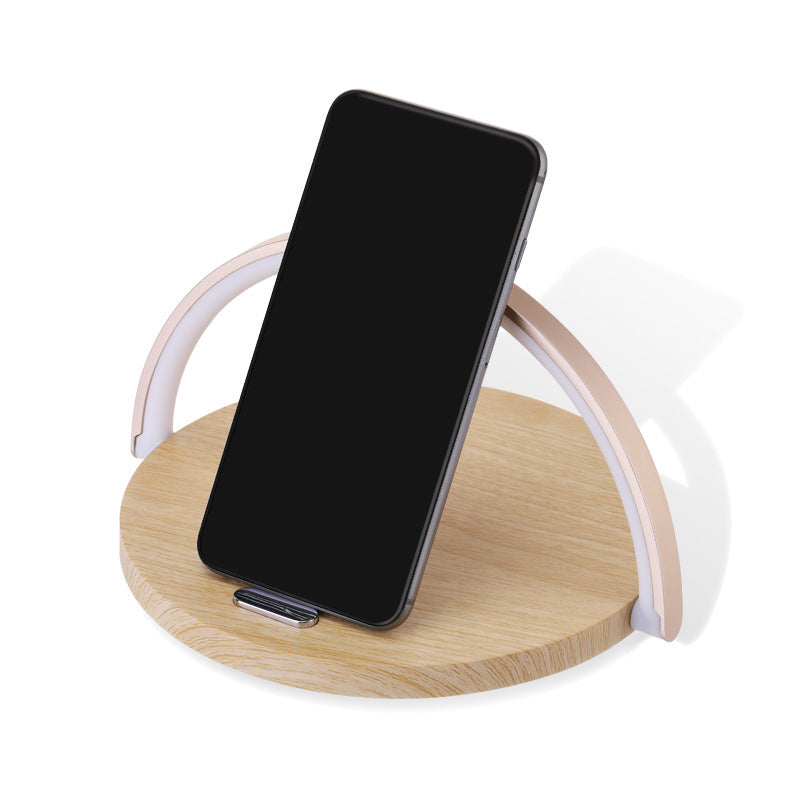 Rainbow Bridge LED Desk Lamp with Wireless Charging & Customisable Display