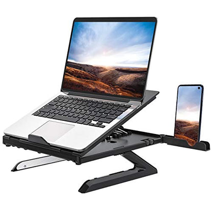 Adjustable Aluminium Laptop Stand – Foldable Ergonomic Desktop Riser