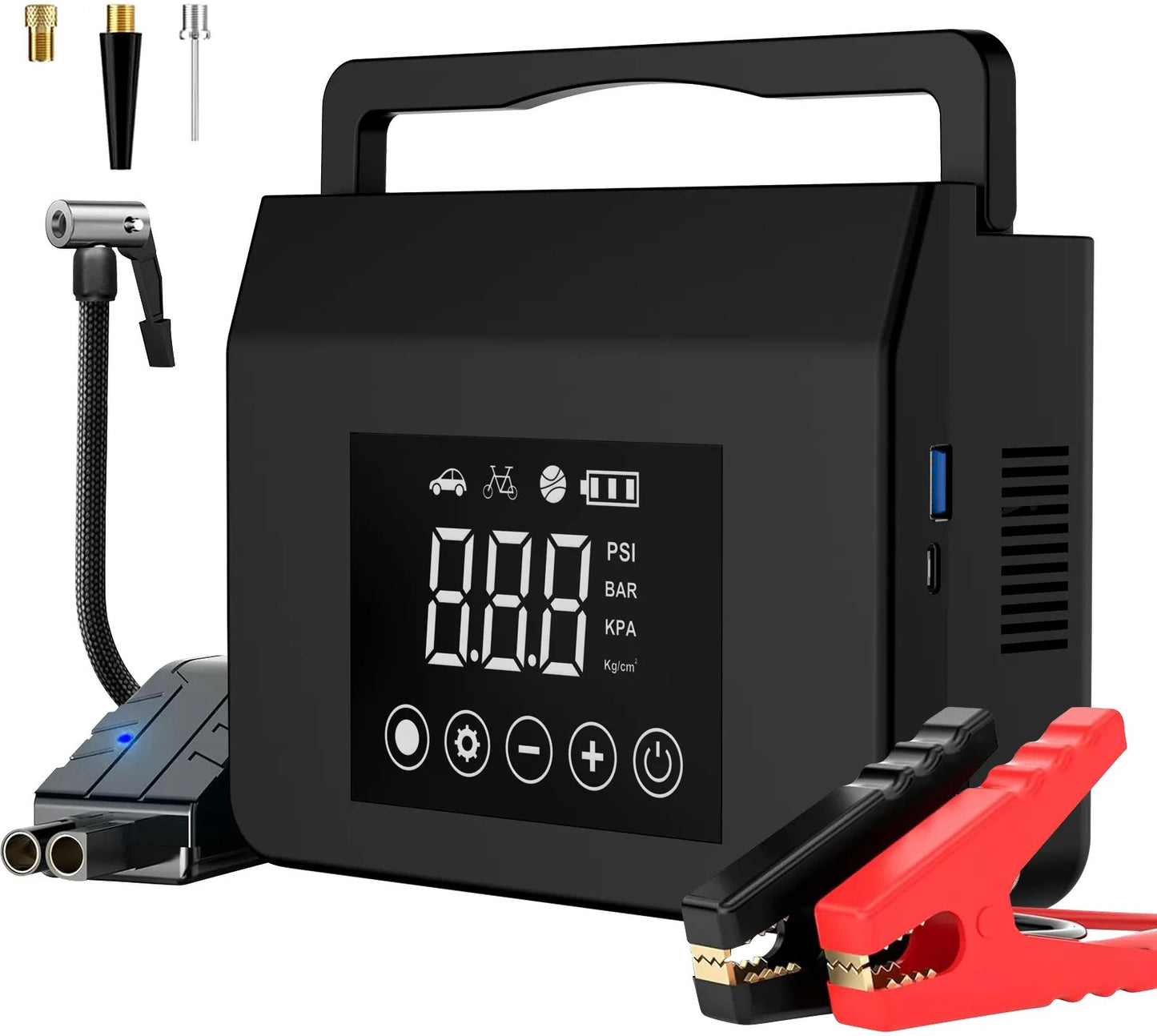 Portable Car Jump Starter Power Pack with Battery Booster & Charger
