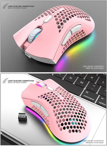 BM600 Rechargeable Wireless RGB Gaming Mouse for PC & Laptop