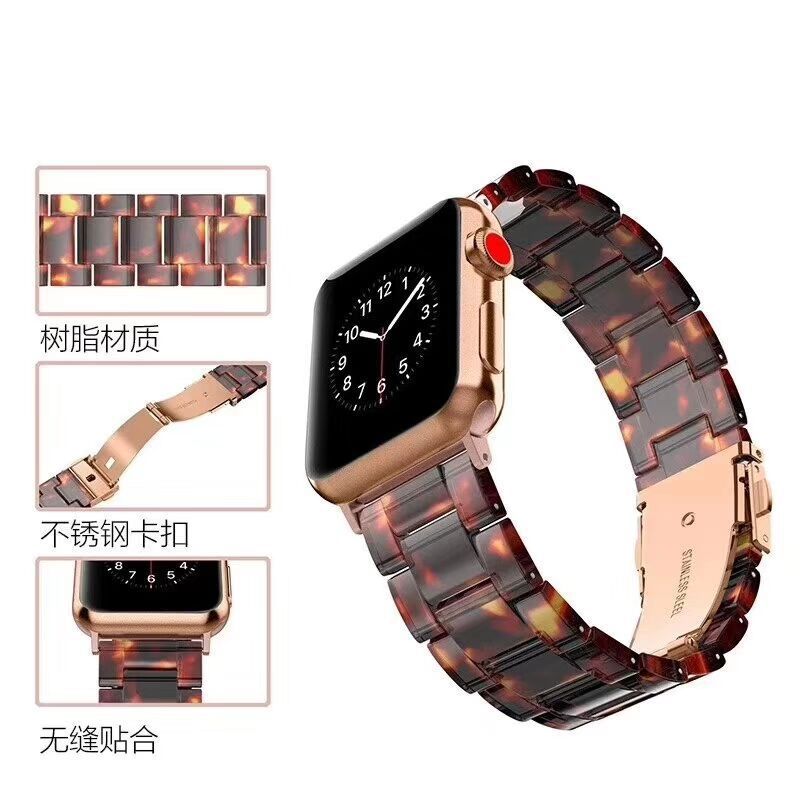 Resin Watch Band Compatible with Apple Watch – Series 1–4
