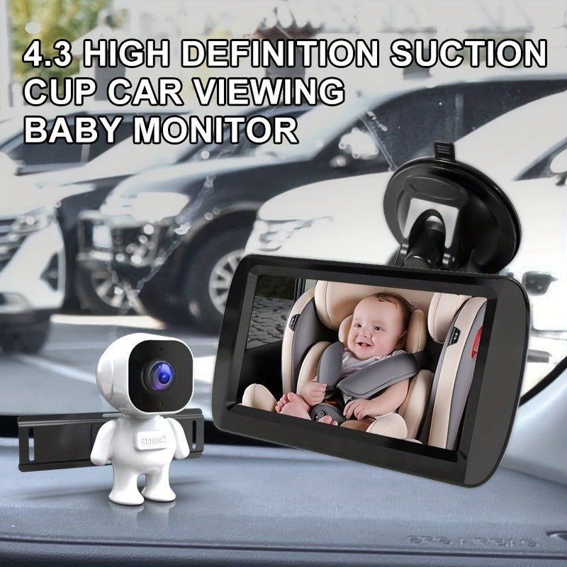 Foldable In-Car Baby Monitor with Night Vision Camera & Display