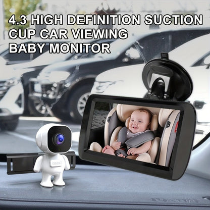 Foldable In-Car Baby Monitor with Night Vision Camera & Display