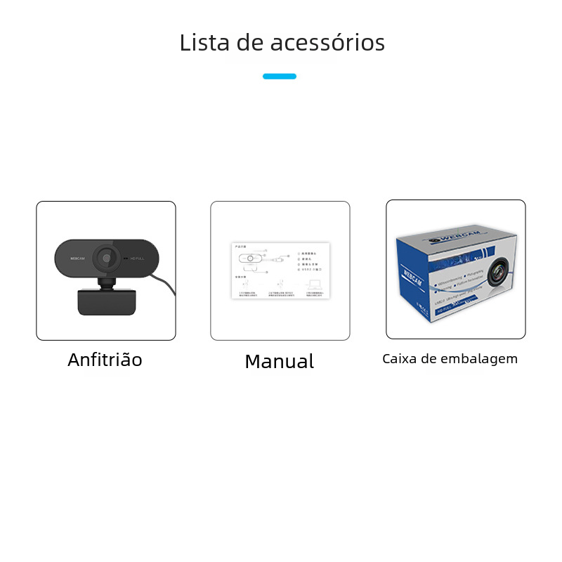 2K HD USB Webcam with Microphone for Meetings & Streaming