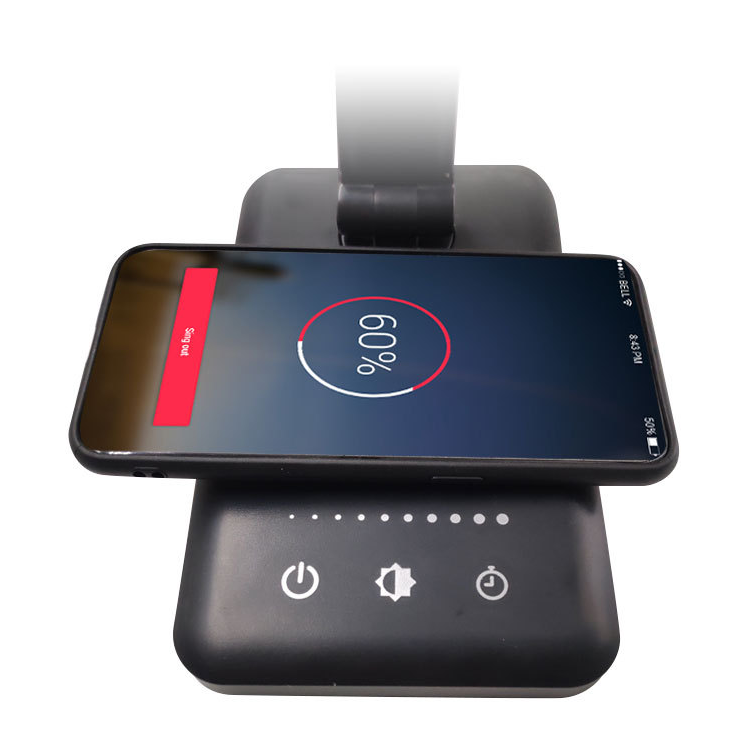 Wireless Charging LED Desk Lamp with Touch Control & Eye-Care Lighting