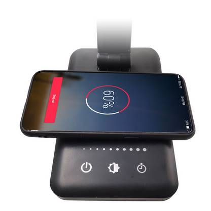 Wireless Charging LED Desk Lamp with Touch Control & Eye-Care Lighting