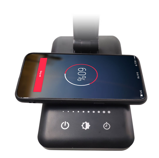 Wireless Charging LED Desk Lamp with Touch Control & Eye-Care Lighting