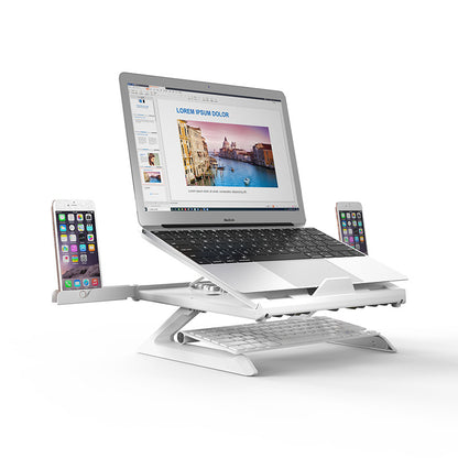 Adjustable Aluminium Laptop Stand – Foldable Ergonomic Desktop Riser